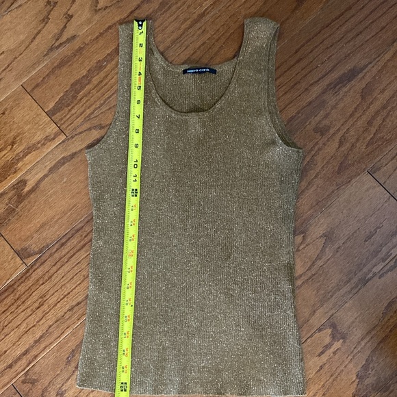Pierre Cardin Brown Metallic sleeveless sweater tank - Size small - Picture 8 of 9